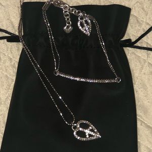 Brighton peace heart necklace and bracelet
